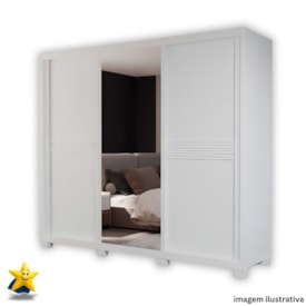 Guarda-Roupa 3 Portas Haval Onix - Branco