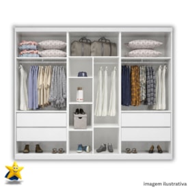 Guarda-Roupa 3 Portas Haval Onix - Branco